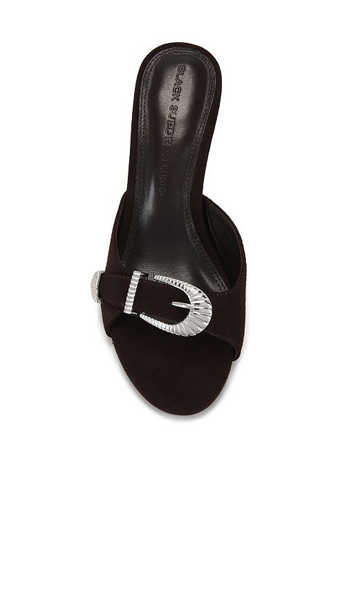 Elena 70 Mule in . Size 37. Also in 37.5, 38, 41 - BLACK SUEDE STUDIO - Modalova