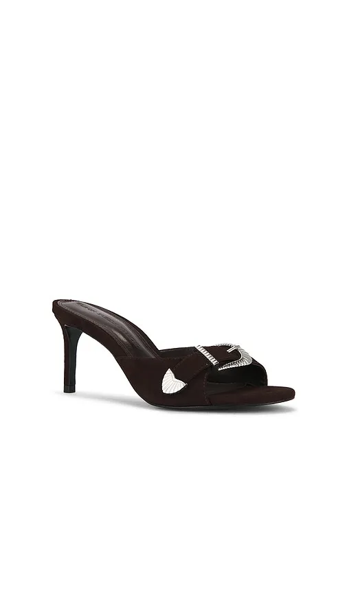 Elena 70 Mule in Chocolate. - size 37 (also in 37.5, 38, 41) - BLACK SUEDE STUDIO - Modalova