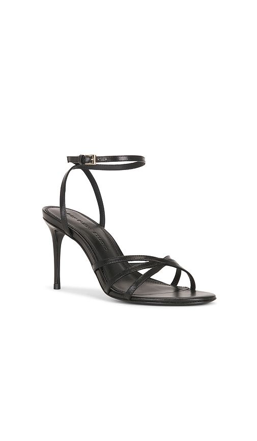 Olie 80 Sandal in Black. - size 36 (also in 37, 38, 40) - BLACK SUEDE STUDIO - Modalova