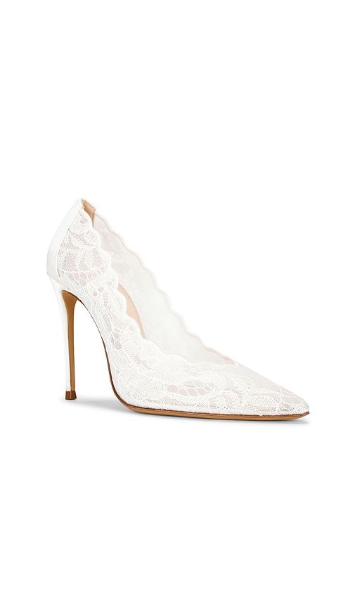 Zea 100 Pump in White. - size 36 (also in 37, 38, 39, 40) - BLACK SUEDE STUDIO - Modalova