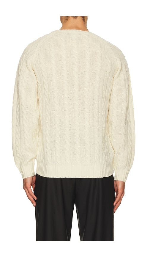 Crew Cable 5G in Cream. - size L (also in XL) - Beams Plus - Modalova