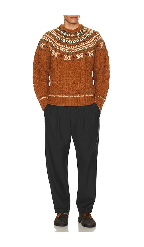 Crew Nordic Cable Sweater in . Size L. Also in S - Beams Plus - Modalova