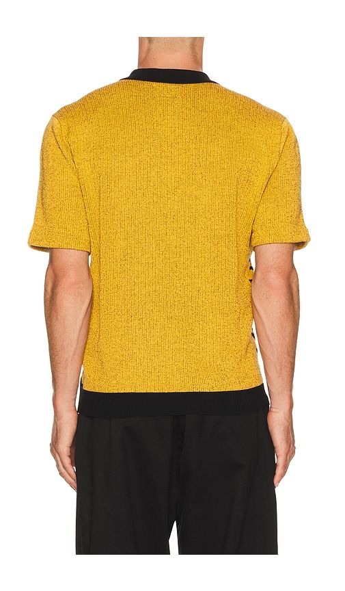 Half Zip Knit Polo Animal Jacquard in Orange. - size M (also in S, XL) - Beams Plus - Modalova