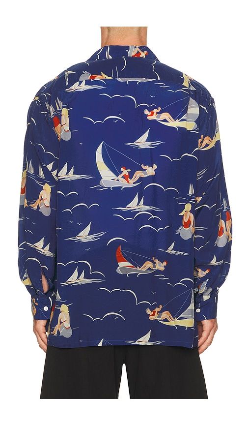 Open Collar Cupro Print in . - size L (also in S) - Beams Plus - Modalova