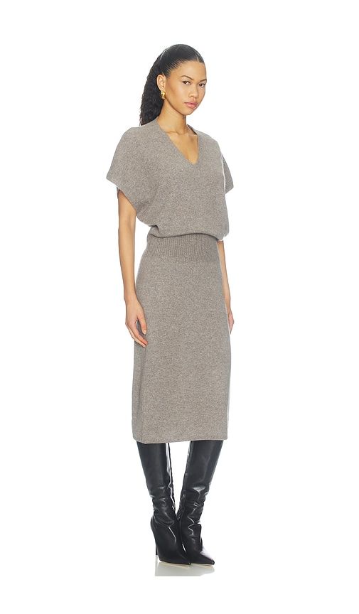 Ophi Vee Cashmere Dress in Grey. - size L (also in S, XS) - Brochu Walker - Modalova