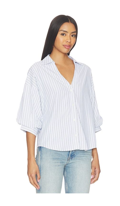 Kate Shirt in Blue,White. - size L (also in M, S) - Brochu Walker - Modalova