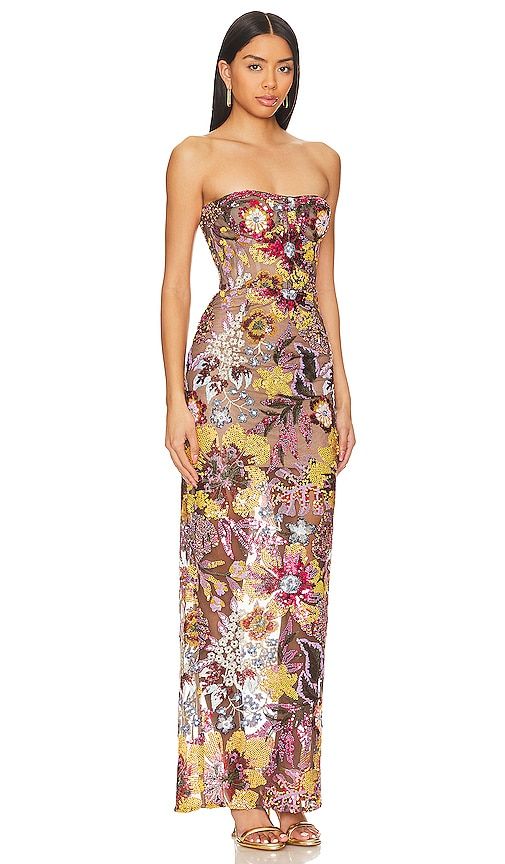 Dahlia Maxi Dress in Green. - size M (also in S, XS) - Bronx Banco - Modalova