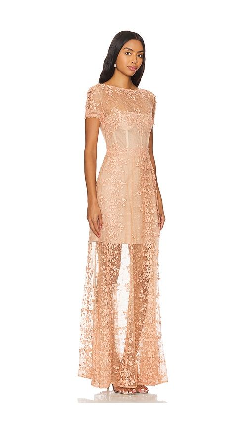Megan Cap Sleeve Gown in . - size L (also in M, S) - Bronx Banco - Modalova