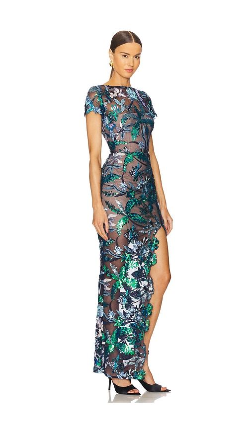 Zinna Embroidered Gown in Black. - size S (also in XS) - Bronx Banco - Modalova