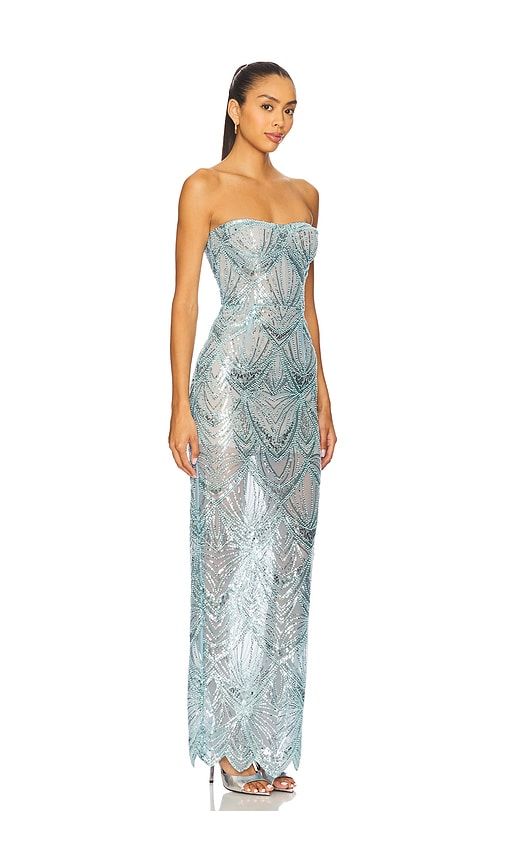 Giselle Maxi Dress in Baby Blue. - size L (also in M, S, XL, XS) - Bronx Banco - Modalova