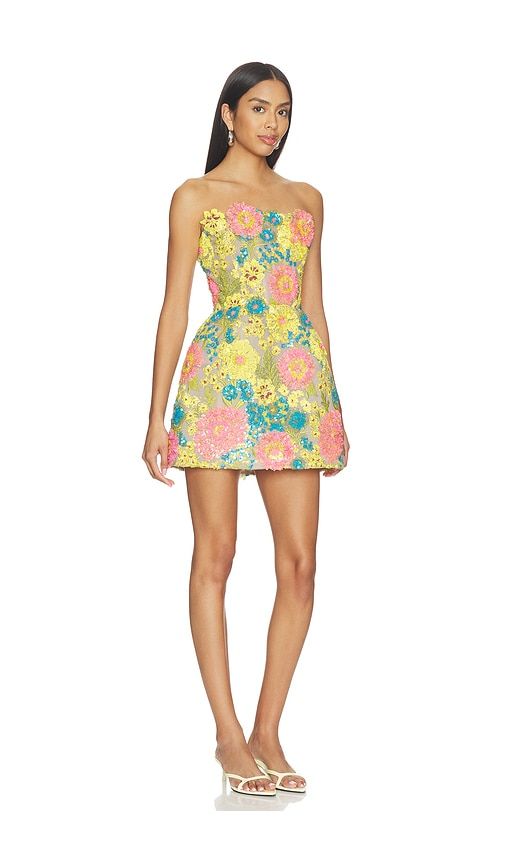 Soleil Sequin Maraya Strapless Mini Dress in Yellow. - size L (also in M, S, XL, XS) - Bronx Banco - Modalova