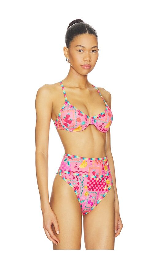 Kori Underwire Bikini Top in Pink. - size M (also in S, XS) - BEACH RIOT - Modalova