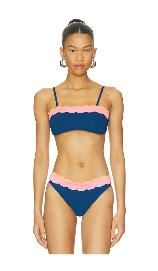 Sybil Bikini Top in Navy. - size L (also in M, S, XL, XS) - BEACH RIOT - Modalova