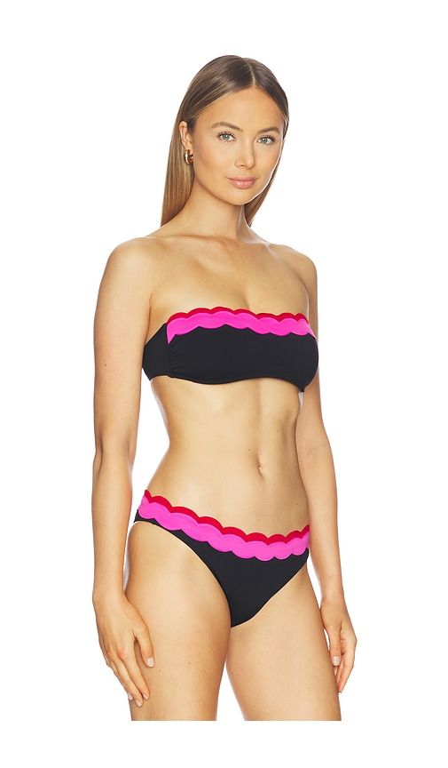 Sybil Bandeau Bikini Top in Black. - size M (also in XL) - BEACH RIOT - Modalova