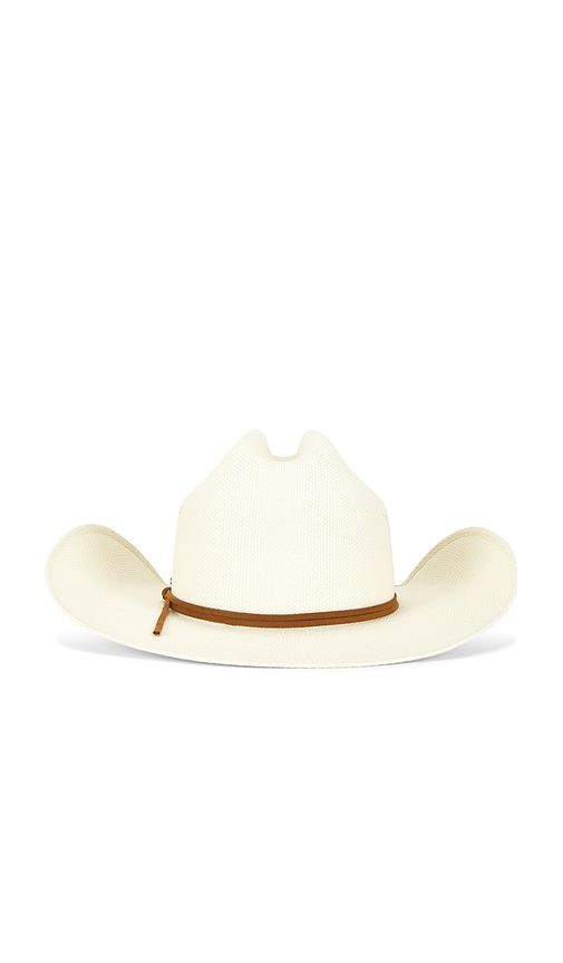 Laredo Straw Cowboy Hat in Cream. - size L (also in M, S, XL) - Brixton - Modalova