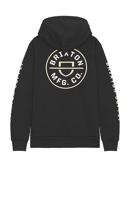 Crest Hoodie in Black. - size M (also in S) - Brixton - Modalova