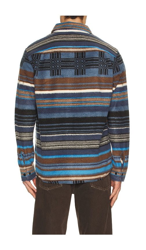 Bowery Arctic Stretch Fleece Shirt in Slate,Brown. - size L (also in S, XL/1X) - Brixton - Modalova