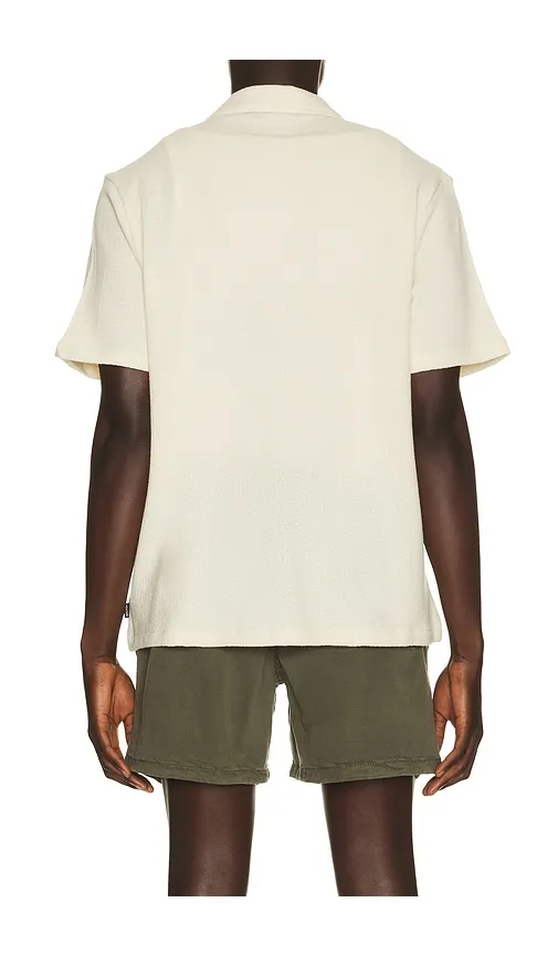 Poolside Short Sleeve Knit Shirt in Cream. - size L (also in S, XL/1X) - Brixton - Modalova