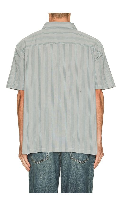 CRU Striped Dobby Woven Shirt in Blue. - size L (also in S, XL/1X) - Brixton - Modalova