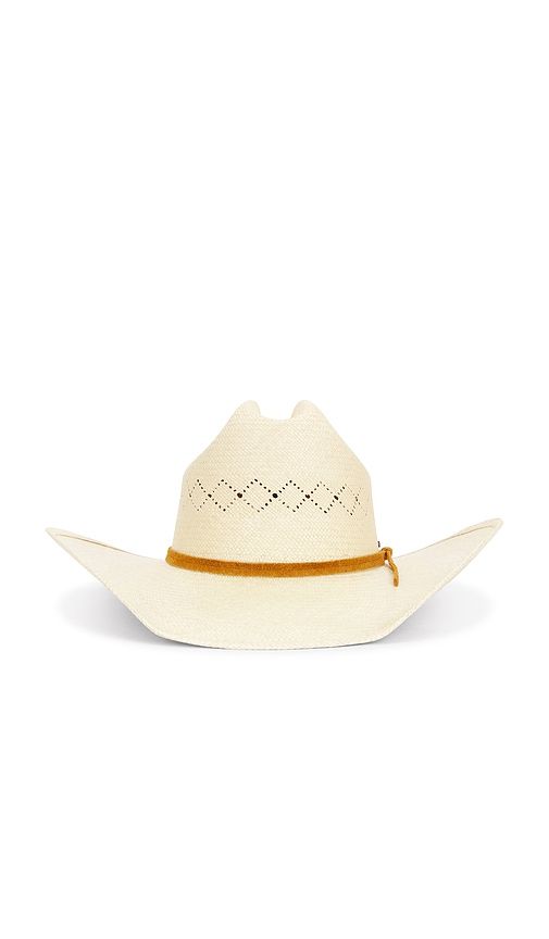 Laredo Panama Straw Cowboy Hat in Neutral. - size L (also in M, S) - Brixton - Modalova
