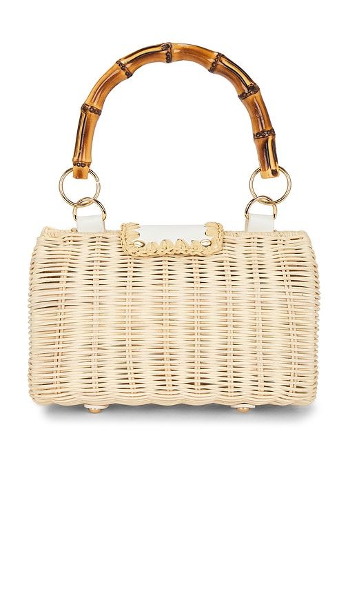 Mason Bamboo Clutch in Cream - BTB Los Angeles - Modalova