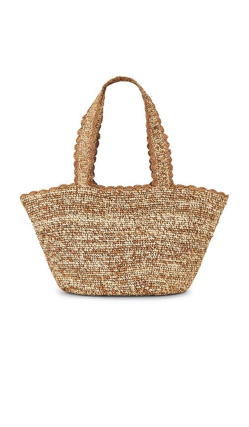 Aster Trapeze Tote in Neutral - BTB Los Angeles - Modalova