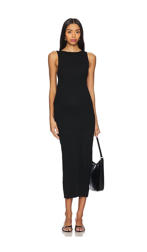 Soft Rib Boat Neck Midi Dress in . - size L (also in M) - BUMPSUIT - Modalova