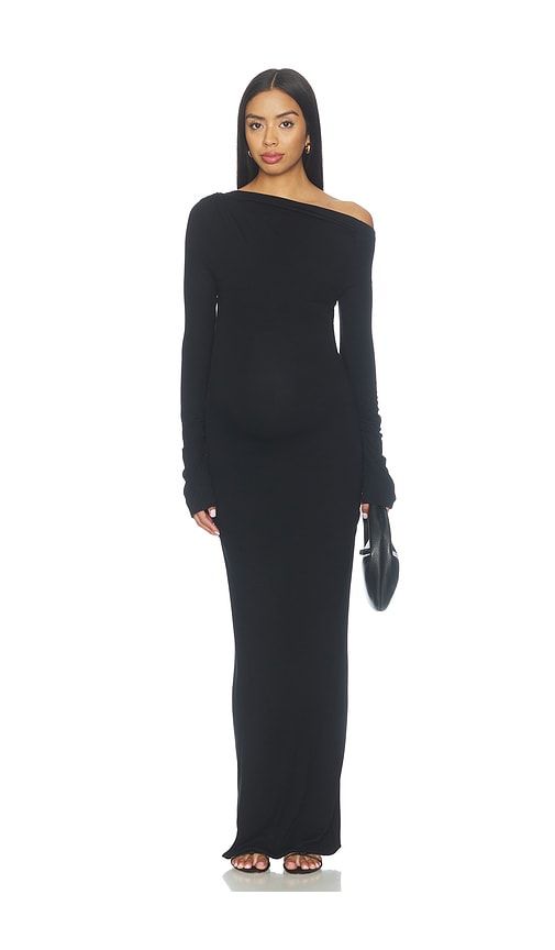 Soft Rib Draped Maxi Dress in . - size XS (also in S, M, L) - BUMPSUIT - Modalova