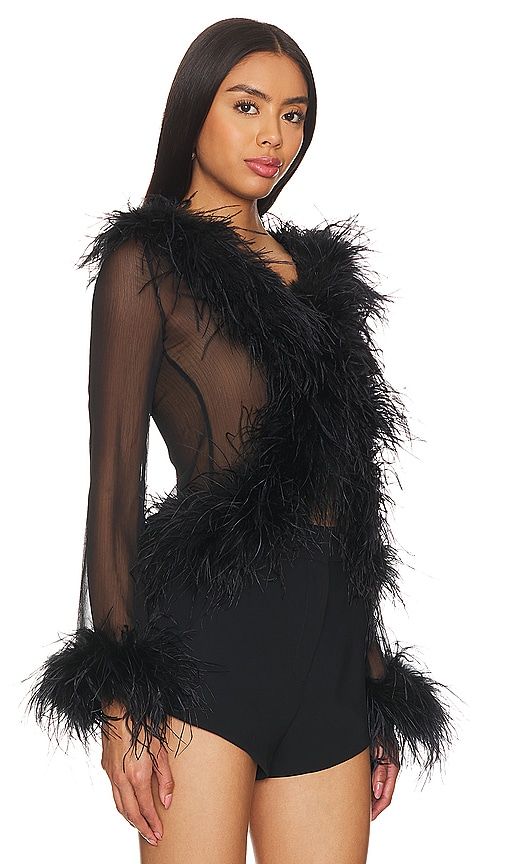 Gigi Feather Blouse in . - size L (also in M, S, XS) - Bubish - Modalova