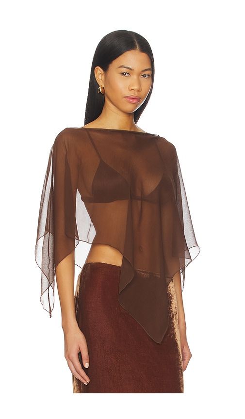 BUCI Honeycrisp Poncho in Brown - BUCI - Modalova
