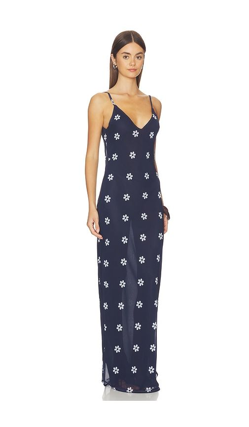 The Jordan Long Dress in Navy. - size L (also in M, S, XS) - Bella Venice - Modalova