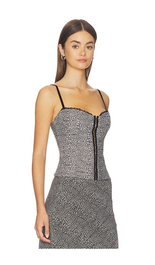 The Caroline Corset in Charcoal,Brown. - size L (also in M, S, XS) - Bella Venice - Modalova