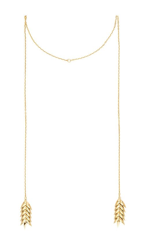 Spikelet Long Pendant in Metallic - Bevza - Modalova