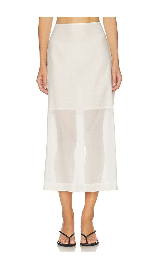 Esta Soft Organza Skirt in White. - size 34 (also in 40) - By Malene Birger - Modalova