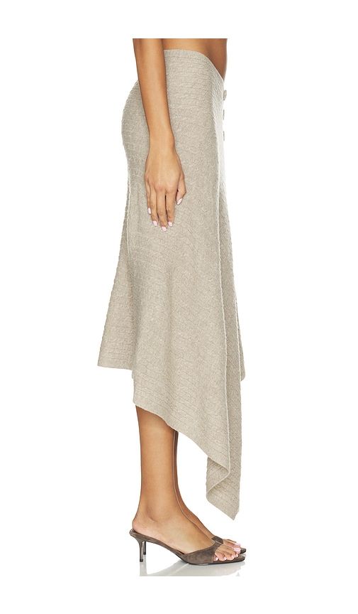 Liza Scarf Skirt in Grey - By Malene Birger - Modalova
