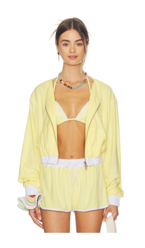 Sophie Jacket in Yellow. - size L (also in M, S, XL, XS) - BY.DYLN - Modalova
