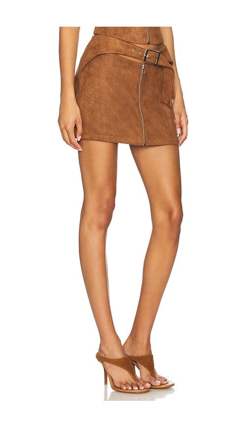 Regina Mini Skirt in Brown. - size L (also in XXS) - BY.DYLN - Modalova