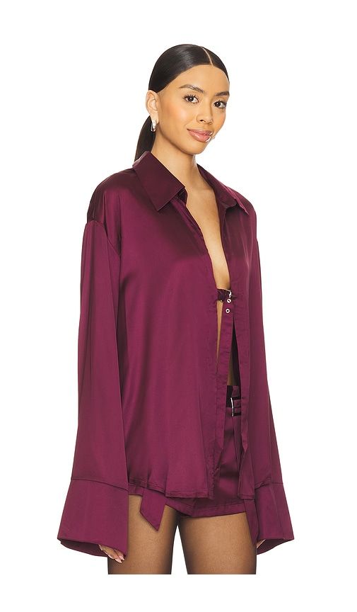 Andi Shirt in Burgundy. - size L (also in M, S) - BY.DYLN - Modalova