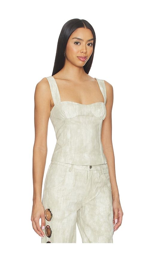 Archer Top in White,Sage. - size L (also in M, S, XL, XS) - BY.DYLN - Modalova