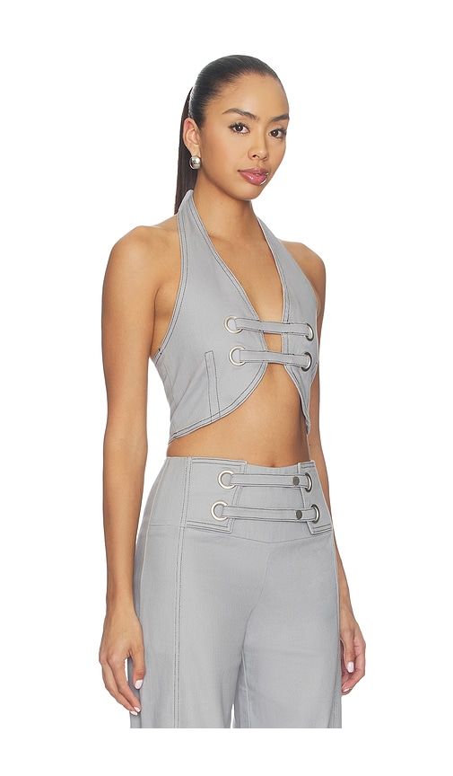 X REVOLVE Emmett Top in Grey. - size L (also in M, S, XL, XS) - BY.DYLN - Modalova