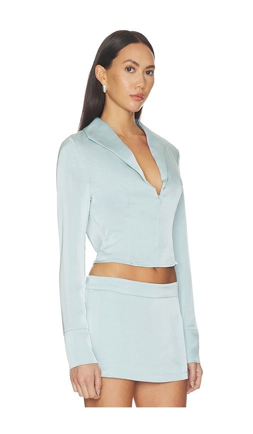 X REVOLVE Myka Shirt in Baby Blue. - size L (also in M, S, XS) - BY.DYLN - Modalova