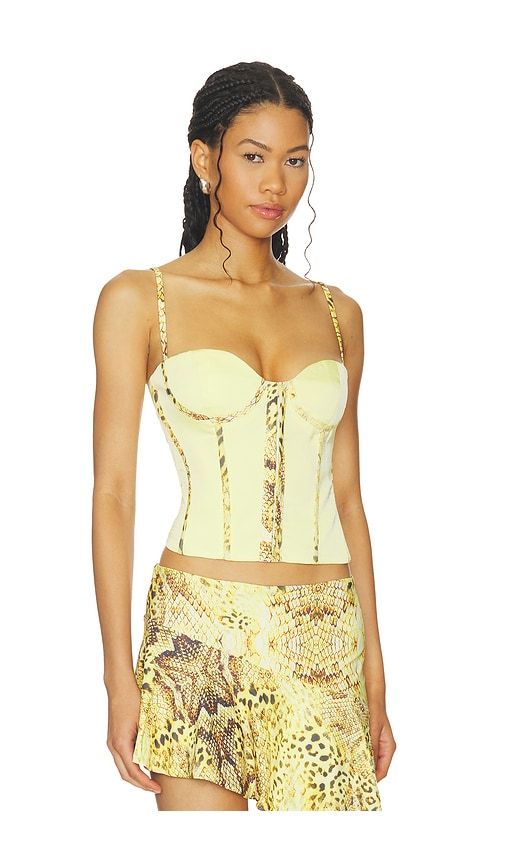 Ayana Corset Top in Yellow. - size L (also in S) - BY.DYLN - Modalova