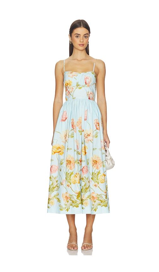 Alba Midi Dress in Baby Blue. - size 10 (also in 2, 4, 6) - Cara Cara - Modalova
