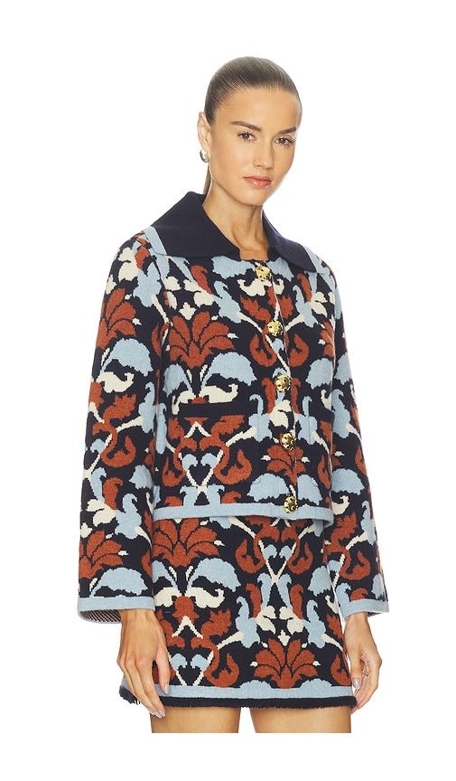 Delilah Cardigan in Blue,Brown. - size L (also in M, XL, XS) - Cara Cara - Modalova