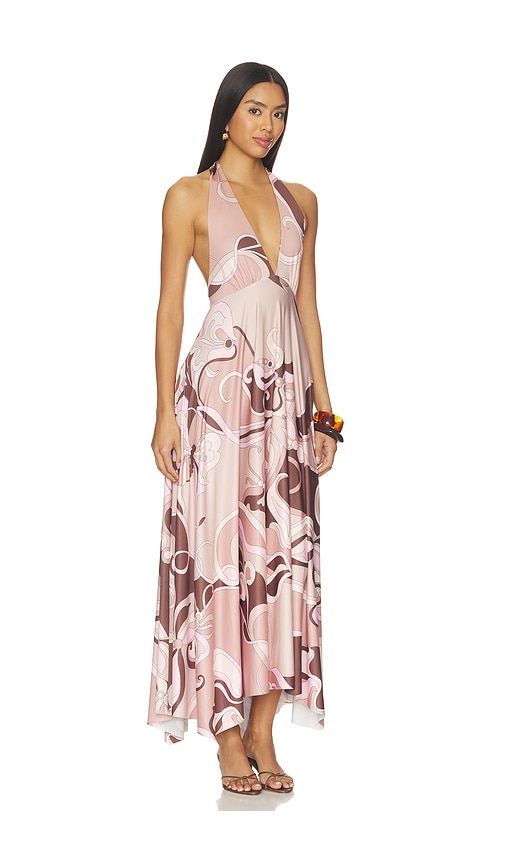 Lalique Halter Dress in Brown. - size M (also in S) - Cin Cin - Modalova