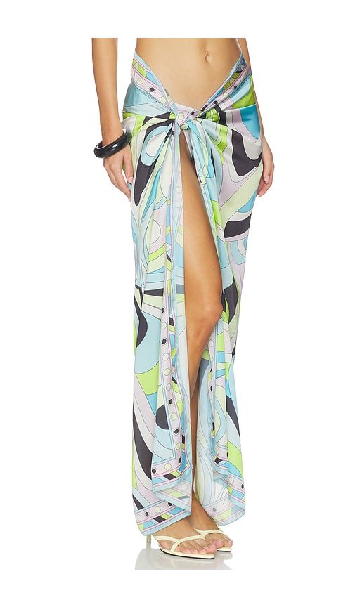 Long Scarf Skirt in Teal,Green - Cin Cin - Modalova