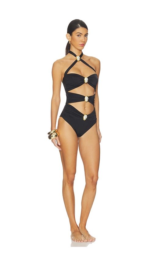 Diamond Moonstone Cut-out Swimsuit in . - size M (also in S) - Cin Cin - Modalova