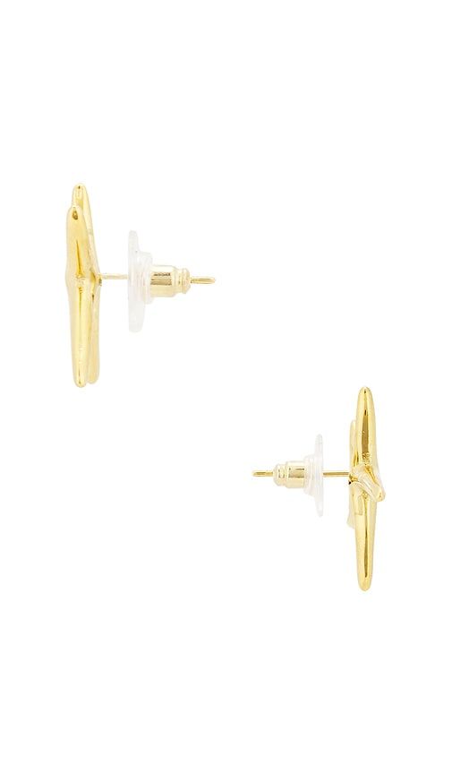 Aleria Stud Earrings in Metallic - Casa Clara - Modalova