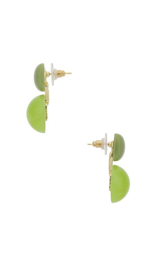 Koki Drop Earrings in Green - Casa Clara - Modalova