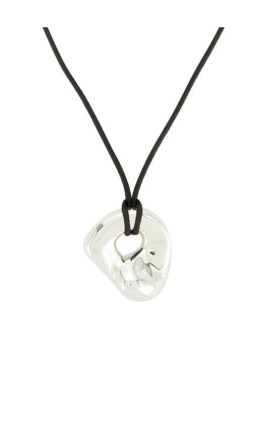 Lina Pendant Necklace in Black,Metallic Silver - Casa Clara - Modalova